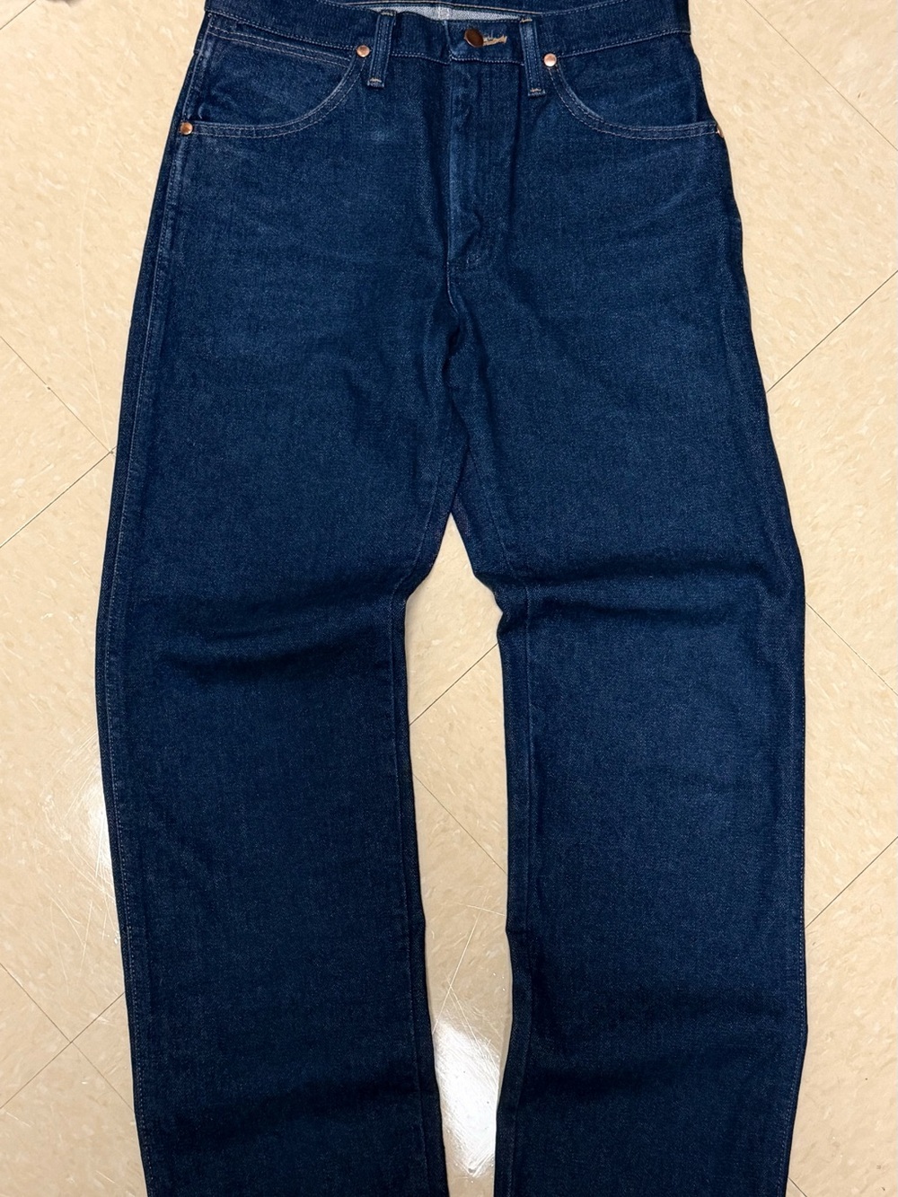 Wrangler Men's Deep Indigo Relaxed Fit Jeans